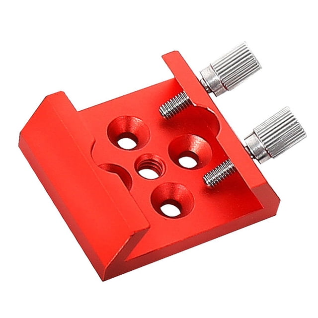 Base de cola de milano para buscador de telescopio Soporte de montaje para buscador con rosca de 1/4 Rojo