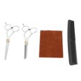 thumbnail image 4 of Hair Thinning Scissors, ABS Material Ergonomic Design Barber Scissors Set Curved Handle Stainless Steel  For Home, 4 of 8