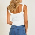 thumbnail image 4 of Youyipin Womens Tank Tops Y2K Fairy Lace Cami Top Sleeveless V Neck Camisole Mesh Floral Lace Slim Fit Spaghetti Strap Crop Going Out Tops, 4 of 7
