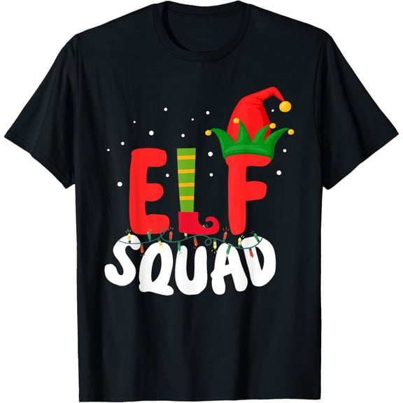 Elf Squad Toddler Family Reunion Christmas Party 2024 T-Shirt
