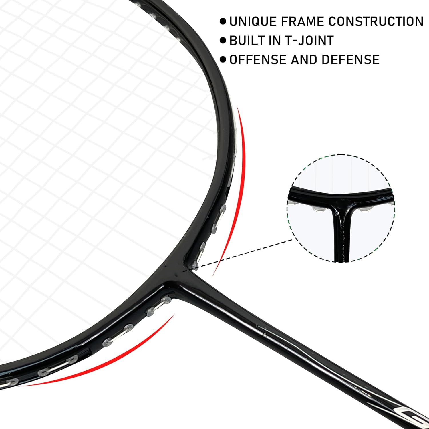 Badminton Rackets Set with Nylon Shuttlecocks