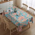 thumbnail image 2 of Boho Bohemia Flower Rectangle Tablecloth 60"x84",Waterproof Polyester Rectangle Table Cloth, Wipeable Spillproof Polyester Tablecloth for Dining, Camping, Indoor and Outdoor, 2 of 5