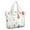 White Christmas Tree, variant on Tote Bag for Women - White Christmas Tree Pattern Shoulder Bag - Large Utility Work Duffle Bag with Zipper Handbag for Travel, Work, Sprots