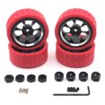 thumbnail image 4 of RC Model Crawler Car Wheel Hub Simulation Upgrade Automobile Part Assembly Wheels Rim Replacement for WLtoys A949 A959 A969 A979 Red, 4 of 6