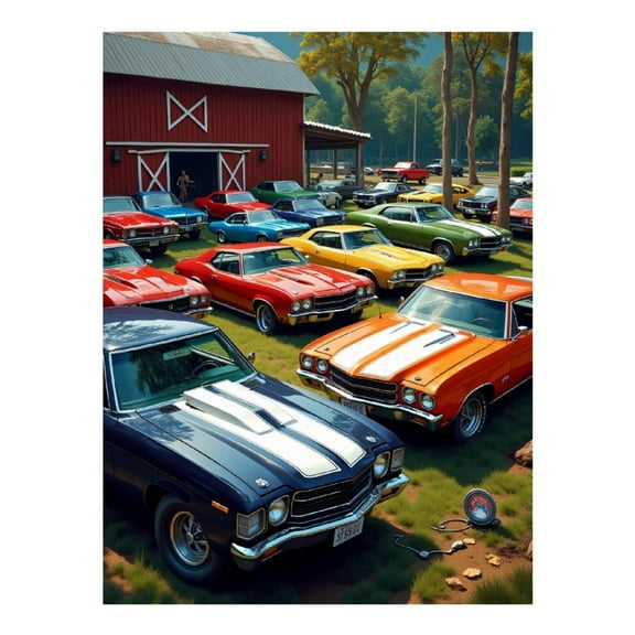 Diamond Art Kit for Adults, Modern Car Print No.86 Diamond Painting for Adults Beginners, 5D DIY Diamond Art Painting Kits, Colorful Diamond Painting Craft for Home Decor 12x16