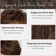 thumbnail image 6 of XIEANDKONG Short Bob Wig with Bangs, Synthetic Brunette Pixie Cut Layered Wig for Women, 6 of 7