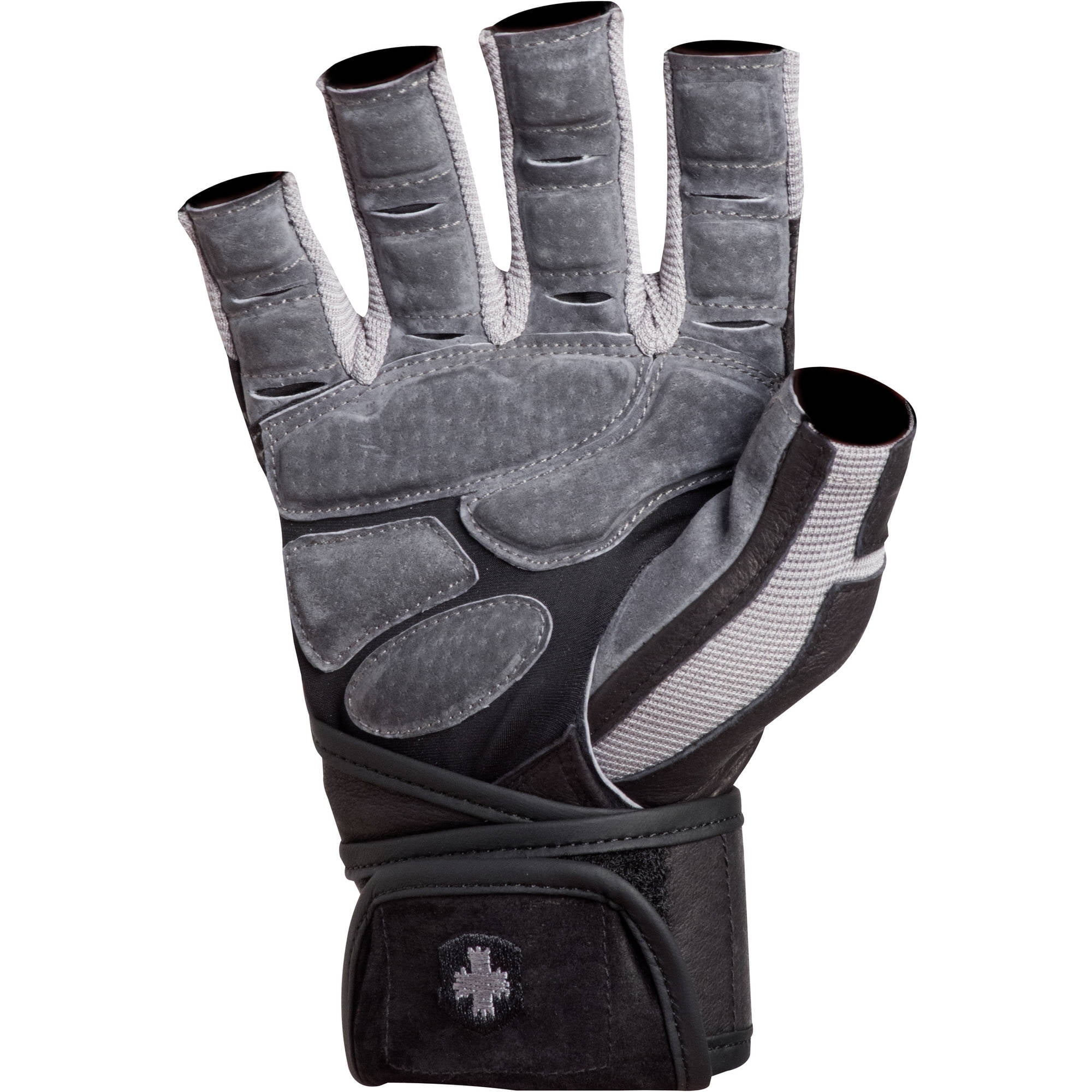ウエイトトレーニング Harbinger Bioflex Wristwrap Glove Gray L Harbinger BioForm Wristwrap Weightlifting Glove with Heat