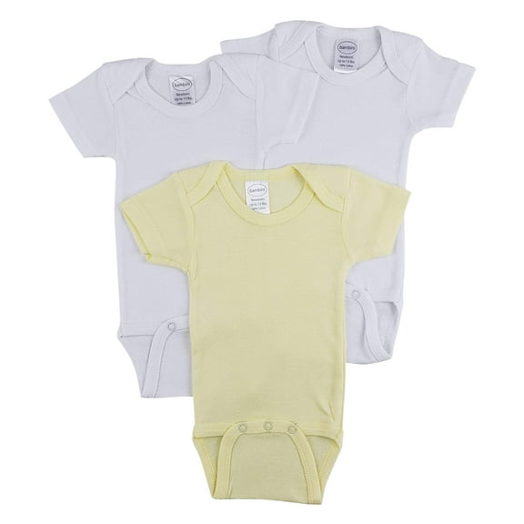 Bambini Short Sleeve One Piece 3 Pack