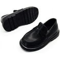 thumbnail image 4 of Toddler Boys Girls Dress Shoes PU Leather Lace Up Wedding School Uniform Loafer Flats Boys Dress Shoes, 4 of 7