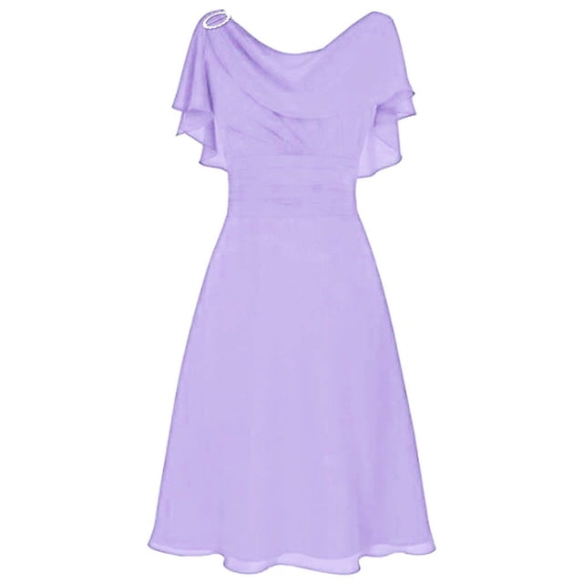RKSTN Robes d'Invitée de Mariage pour Femmes Formelles Demoiselle d'Honneur Taille Haute Fête Bal Robe de Cocktail