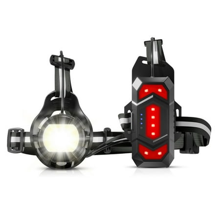 YIEMEEN Rechargeable Chest Strap Light Features 500 Lumen Brightness Regulable to 120 Degrees Waterproof for Outdoor Safety
