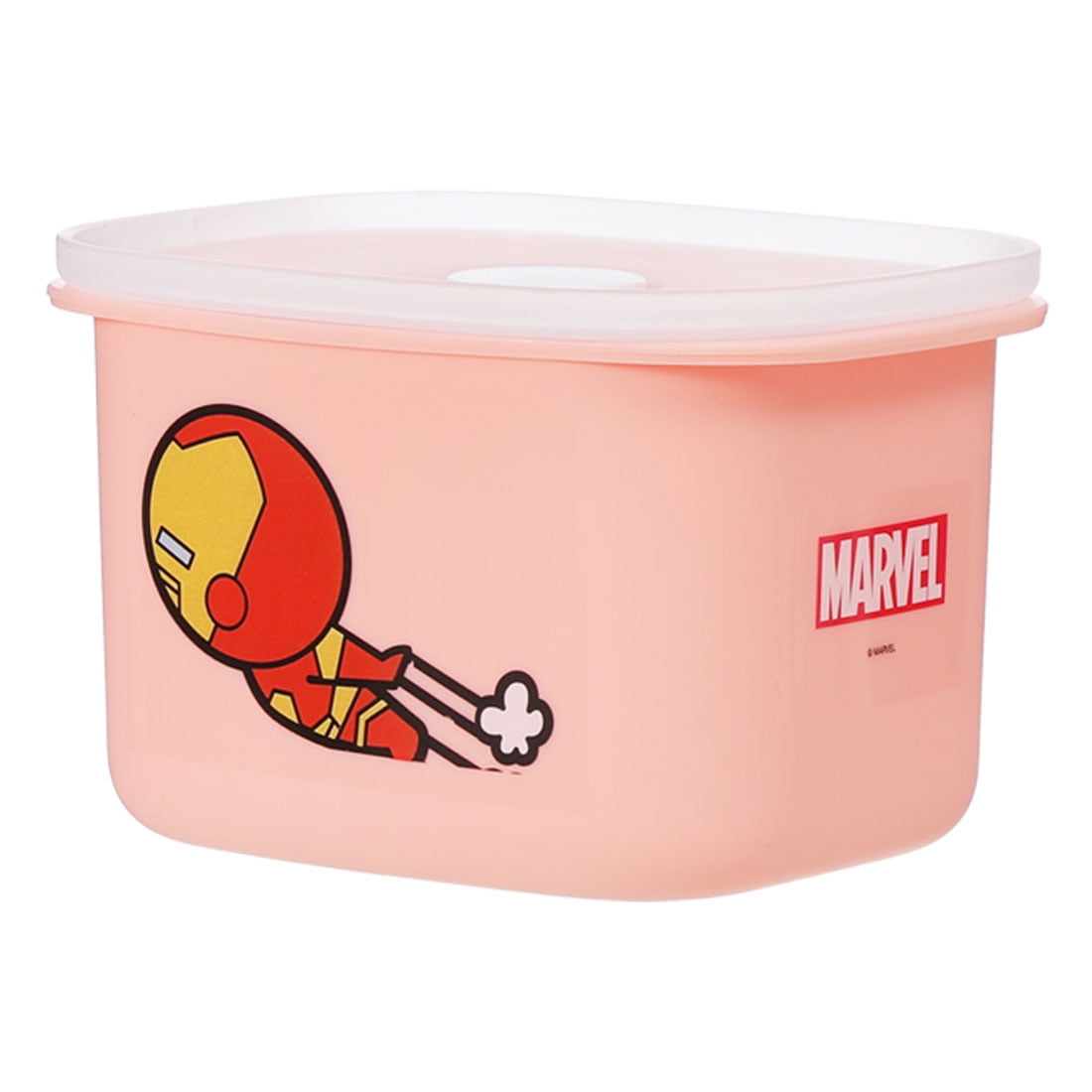 MINISO Marvel Bento Box, Lunch Box Double-layer Contanier Glass BPA Free  for Kids Student School Office 12oz, Captain America 