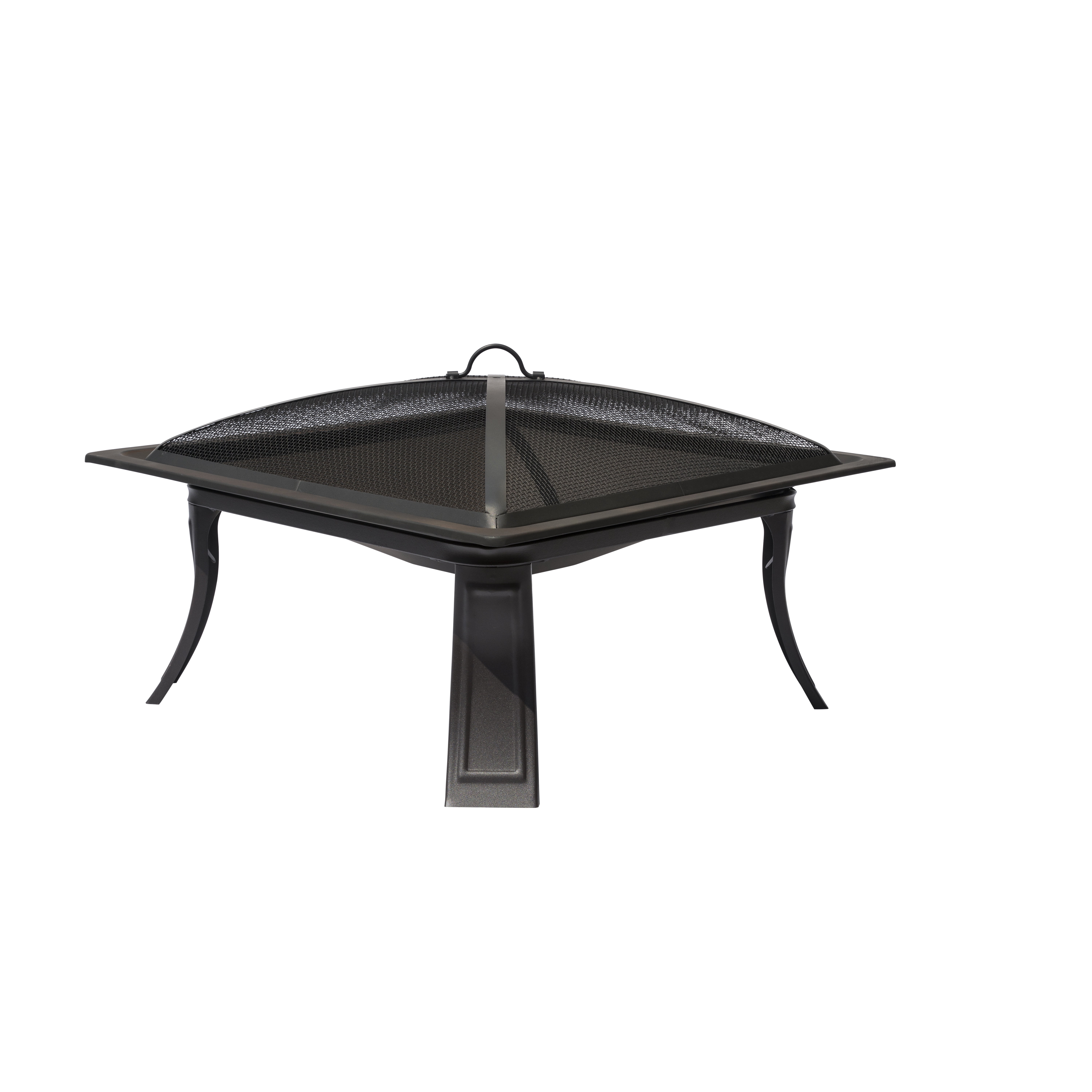 Island Retreat 26" All-Weather Outdoor Riverside Square Fire Pit
