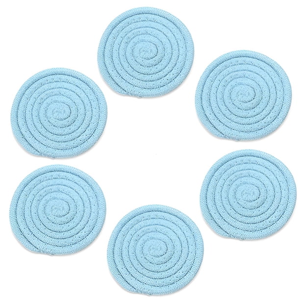 Manteles individuales Billuyoard 6 uds resistentes a las manchas lavables tejido aislamiento Cielo azul