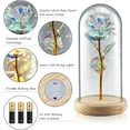 thumbnail image 4 of Qoosea Rose Flower for Mothers Day Gifts, Beauty Rose, Forever Rose in Plastic Dome Romantic Gifts for Her Christmas Anniversary Valentine's Day Decorations, 4 of 7