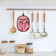 thumbnail image 5 of Pofeuu Cool Flamingos Sunglasses Scene Print Silicone Pot Mat Mitten With Hanging Loop Heat Resistant Oven Mitts Non-Slip Bbq Baking Smoking Potholders, 5 of 7