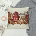 thumbnail image 2 of COMIO Gingerbread Cafe Lumbar Throw Pillow Cover, Winter Xmas Holiday Cushion Case Decoration for Sofa Couch, 2 of 5