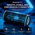 thumbnail image 3 of Altavoz Bluetooth, Sonido HD, InaláMbrico PortáTil, Resistente Al Agua IPX5, Ideal para el Hogar, Fiestas, Playa, Exteriores, Regalo de CumpleañOs ElectróNico., 3 of 5