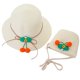 thumbnail image 1 of Conjunto de sombrero y bolso de paja para niñas, sombreros de fiesta de té para niñas, bolsos, gorras de vestir, bolsas, regalo para cumpleaños, verano, viajes en la playa, 1 of 5