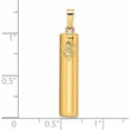 thumbnail image 3 of 14K Yellow Gold Polished Hollow Mezuzah With Star Of David Pendant (32 X 5.57) Made In United States -Jewelry By Sweet Pea, 3 of 7