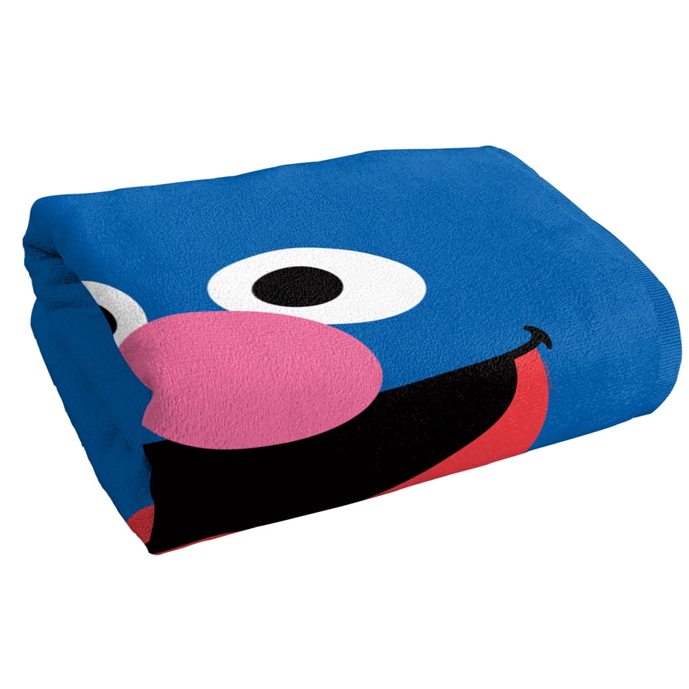 Sesame Street Grover Face Officially Licensed Beach Towel 30' X 60'