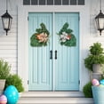 thumbnail image 1 of Binwennn Large Easter Bunny Wreath Festive Spring Door Hanging With Adorable Rabbit Design For Easter Celebrations Front Door Outdoor Chicken Wreath Wreath Embellishments 30 in Christmas Wreath Small, 1 of 6