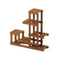thumbnail image 4 of Furinno 10 x 35.5 x 36 5-Tier Brown Hardwood Floral Plant Stand, 4 of 5