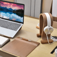 thumbnail image 2 of Wood Headphone Stand, Headphones Hanger Holder Mount, Gaming Headphones Display, Stylish Desk Headset Holder, 2 of 7