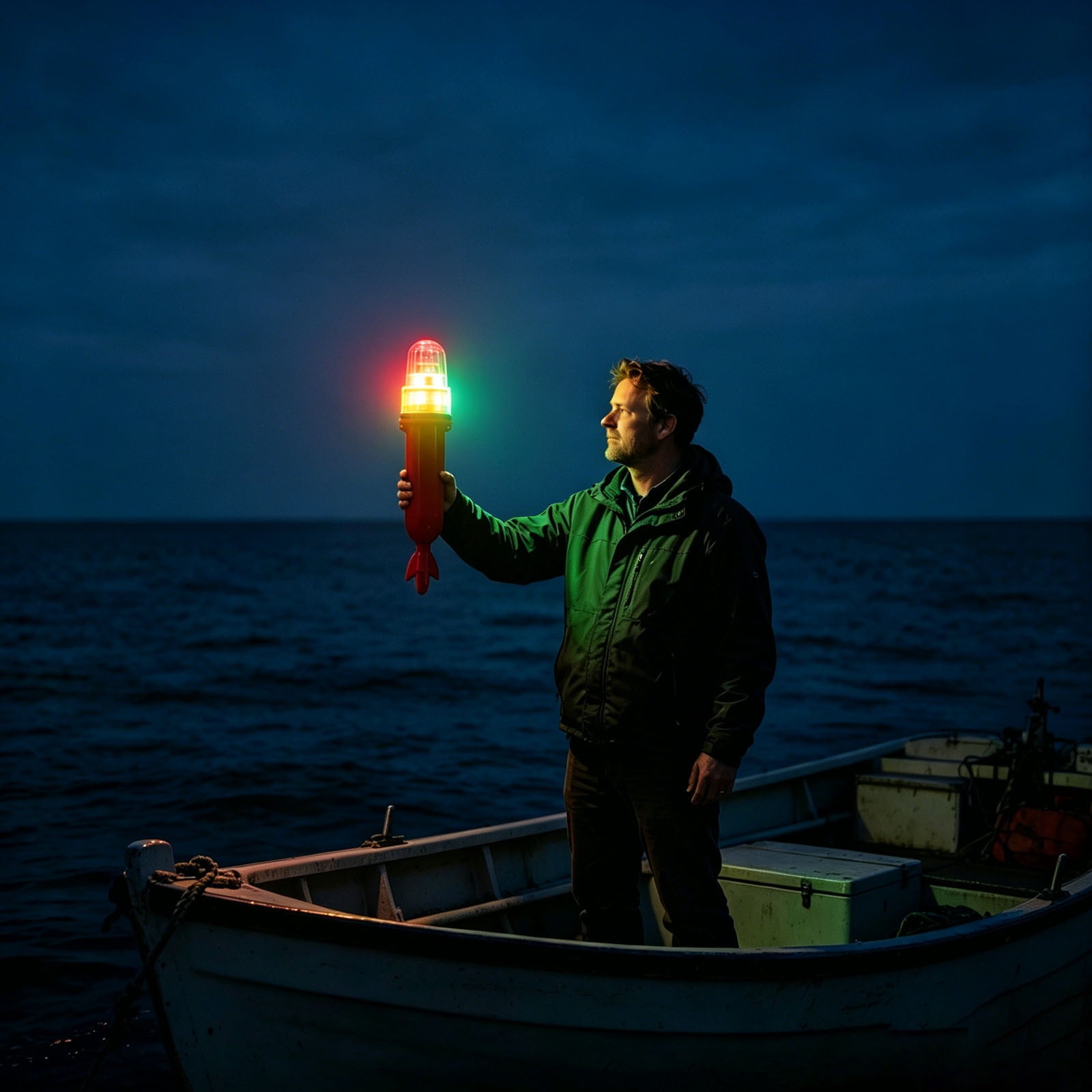 LED Fishing Light Waterproof Underwater Attractant Strobe Signal Lamp For Night Fishing Kayak Boat Dock 10.2x1.9 Inches
