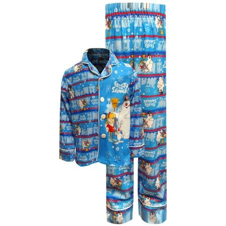Frosty The Snowman Guys Traditional Flannel Pajama