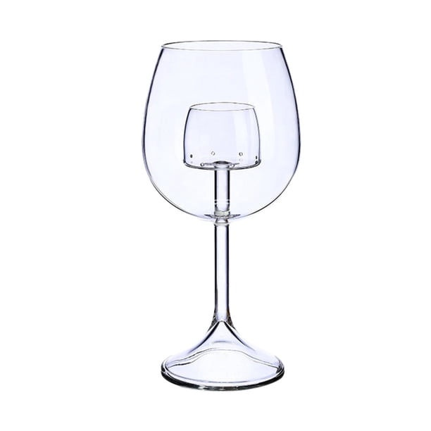 Juego de copas de vino estilo fuente, reutilizables, con aireador incorporado, regalo para sumiller. Estilo B