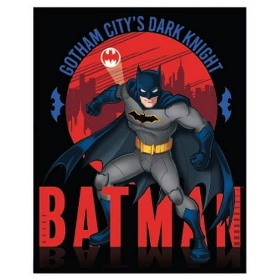 Batman Silk Touch Throw Blanket "Gotham Night", 40 inch x 50 inch, 1 each