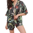 thumbnail image 2 of Liacowi Women Pajama Set Print Short Sleeve Shirts Tops and Shorts 2 Piece Sleepwear Loungewear, 2 of 5