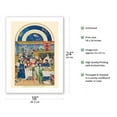 thumbnail image 2 of January: Duc de Berry at Table - Book of Hours (Très Riches Heures) - Vintage Illuminated Manuscript by Limbourg Brothers c.1416 - Bamboo Fine Art 290gsm Paper Print (Unframed) 18x24in, 2 of 4