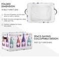 thumbnail image 3 of Foldable Storage Basket, Cube Organizer Bins Magic Gnomes Cube Bag Dual Handles for Closet Shelf, 3 of 8