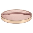 thumbnail image 2 of Bandeja de joyería ovalada metal Perfecl Organizador de joyas Toc Rosa 30x20.5x3cm, 2 of 8
