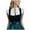 A#Light Green210, variant on Women's Ruffle Trim Crop Blouse Stand Collar Oktoberfest Holiday Casual Top