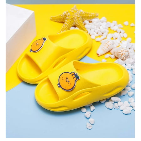 

Leesechin Deals Toddler Shoes Kids Shower Slides Boys Girls Sandals Beach Pool Non-Slip Slippers Water Shoes on Clearance