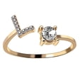 thumbnail image 1 of Anillos de dedo Simplicidad Letras inglesas Anillos Fash, 1 of 5