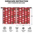 thumbnail image 2 of Blackout Kids Curtains,Red Christmas Tree and Snowflake Pattern Childrens Insulated Curtains Set Of 2,Bedroom Essentials,Toddler Room Decor 52"x63", 2 of 5