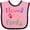 Pink and Black, variant on Inktastic I Love My Family Boys or Girls Baby Bib