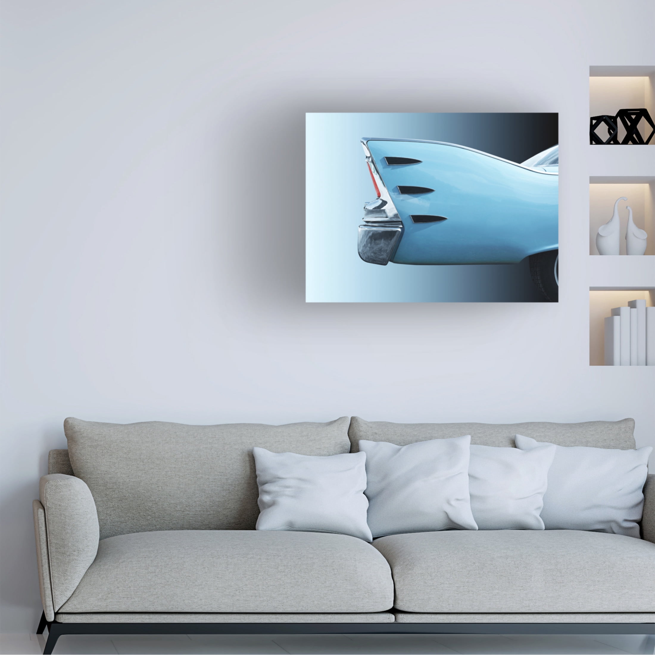 Trademark Fine Art Beate Gube American classic car Belvedere 1960 Tail fin Canvas Wall Art
