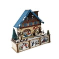thumbnail image 2 of Caja de música navideña, adorno de madera, estilo vintage, artesanía, decoración navideña, figuras iluminadas para la casa, para chimenea, vacaciones, 2 of 9