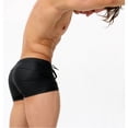 thumbnail image 4 of Bañador tipo bóxer de superficie de red para hombre, bañador personalizado con corte a la moda, estampado sexy, bañador de talla grande, engrosado, 4 of 6
