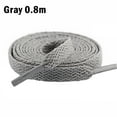 thumbnail image 2 of Shoelaces Thicken Athletic String for Running Shoes Accessories Soft Shoestrings Fabric Polyester Replacement Cord Solid Color Grey 0.8m, 2 of 7