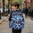 thumbnail image 6 of Chririnla Shark Camouflage Pattern Laptop School Bag with traspirante, Multi-Pocket Lightweight 17 Inch Cartoon School Bag for Camping Travel, 6 of 10
