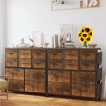 thumbnail image 2 of Soonbuy Wood Tabletop Dresser for Bedroom with 10 Drawers,Rustic Brown, 2 of 7