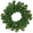 thumbnail image 2 of Northlight Pre-Lit Deluxe Dorchester Pine Artificial Christmas Wreath with Clear Lights, 2 of 4