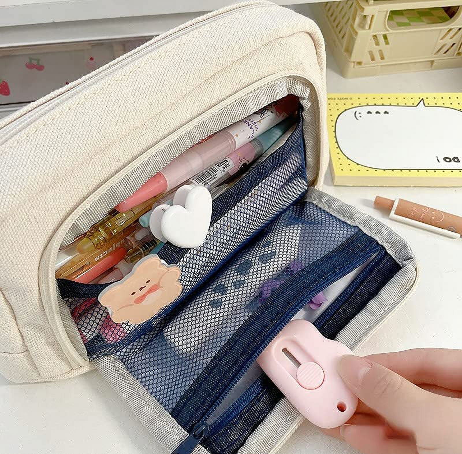 Pianpianzi Marker Organizer for Kids Pencil Bags Bulk Japanese Pencil  Holder for Desk Window Storage Classroom Bag Stationery With Transparent  Bag