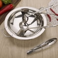 thumbnail image 2 of 2 Pcs Poêle à Paella Usage Quotidien Poignée Double Poêle en Acier Inoxydable Accessoire de Cuisine, 2 of 5